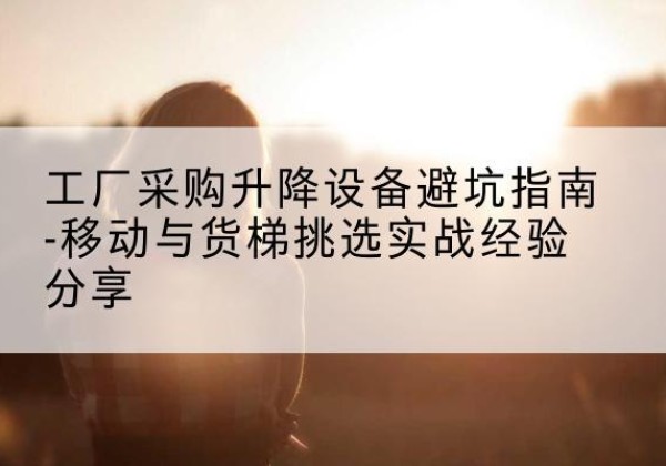 泸西移动式升降机怎么选-工厂采购升降设备避坑指南-移动与货梯挑选实战经验分享